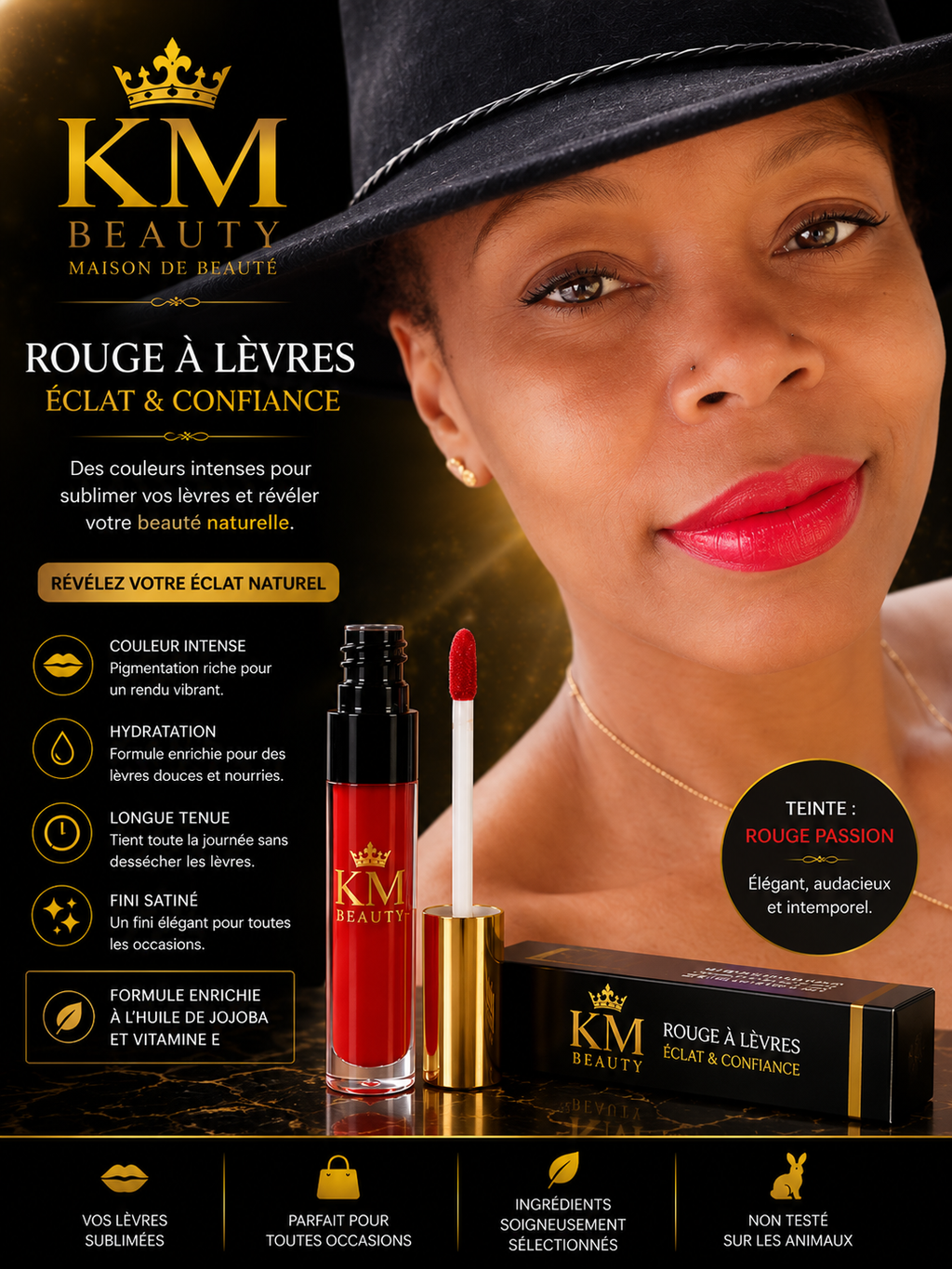 Rouge à Lèvres Éclat & Confiance